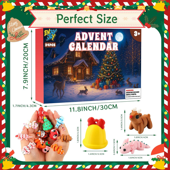 Calendario de Adviento con mini juguetes impresos en 3D