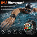 KPEP Smart Watch para Hombre (Responder/Hacer Llamada) - Smartwatch Militar HD de 1.53"