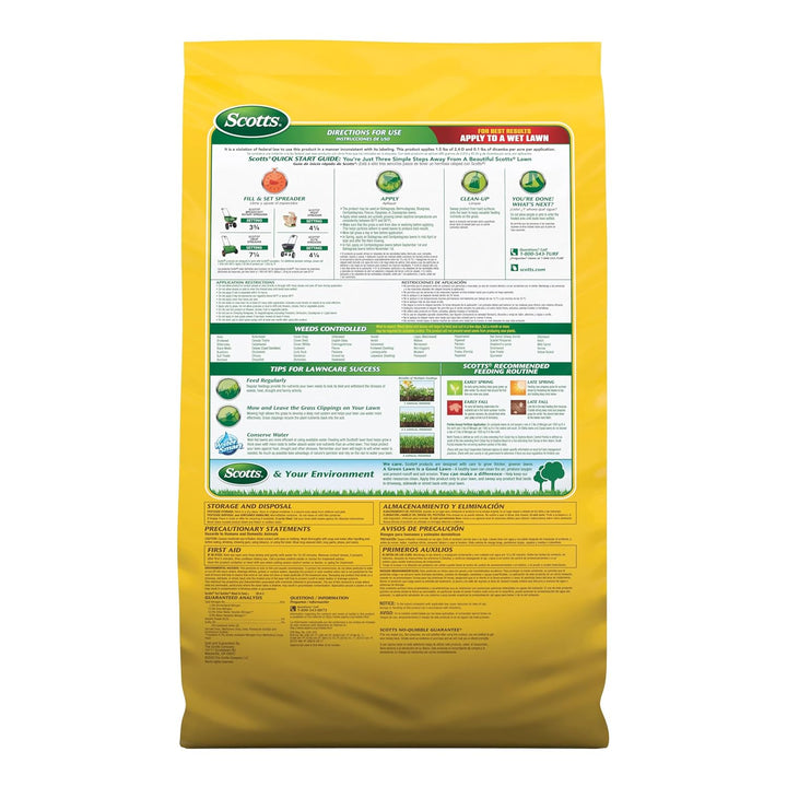 Scotts Turf Builder Weed and Feed5, Fertilizante y controlador de m...