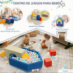 Juguetes de escalada para niños pequeños con hoyo de pelotas, 7 piezas de bloques de escalada de espuma para bebés con piscina de bolas, juego suave de actividades de escalada para niños