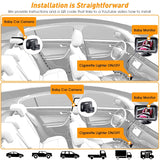 DoHonest Cámara de Coche para Bebé HD 1080P - Monitor para