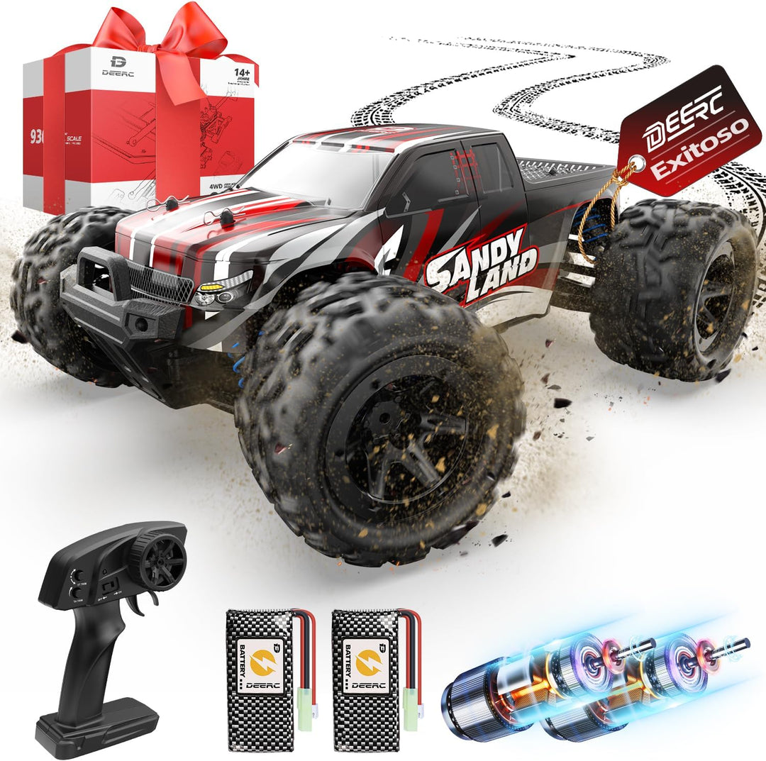 DEERC Coche de control remoto de alta velocidad RC para niños y adu...