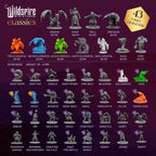Encuentros clásicos – 125 miniaturas icónicas de DND a granel, sin pintar 1.102 in para D&D Minis, miniaturas DND, figuras de dragones de mazmorras, minifiguras, accesorios de mesa de fantasía