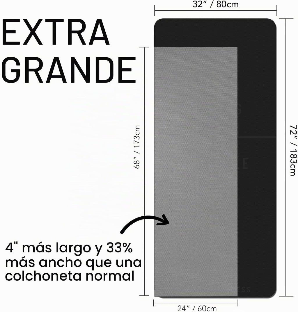 Esterilla de entrenamiento grande – Tapete de ejercicio extra grueso de
