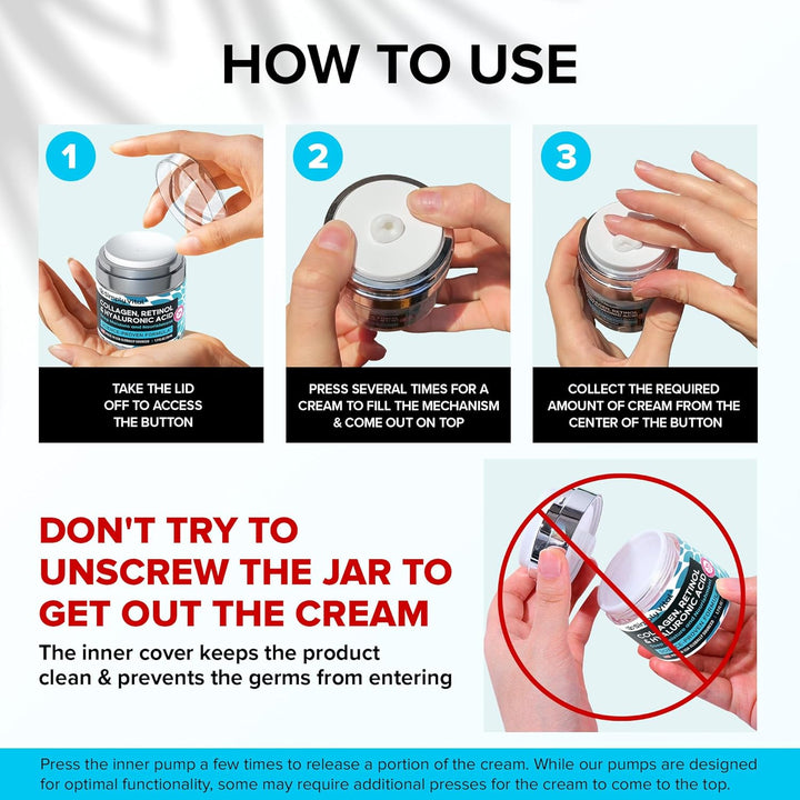 SimplyVital Crema de colágeno, retinol y ácido hialurónico - Hidrat...