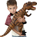 Gzsbaby Juguetes de dinosaurios grandes para niños pequeños, figuras de dinosaurio de tiranosaurio Rex de 28 pulgadas, juguetes de dinosaurio realistas jumbo para niños y niñas, regalo para niños de 1, 2, 3, 4, 5, 6, 7, 8 años (marrón)