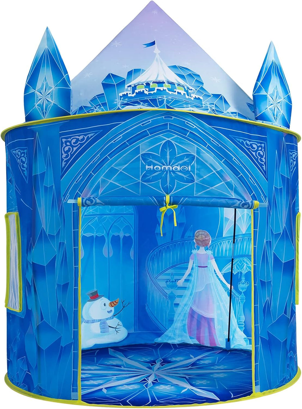 Tienda de campaña de princesa para niñas, juguete congelado, castillo de hielo, casa de juegos para interiores y exteriores, tienda de campaña imaginativa con bolsa de transporte, regalo perfecto de Pascua, cumpleaños y San Valentín para niñas de 2 a 8
