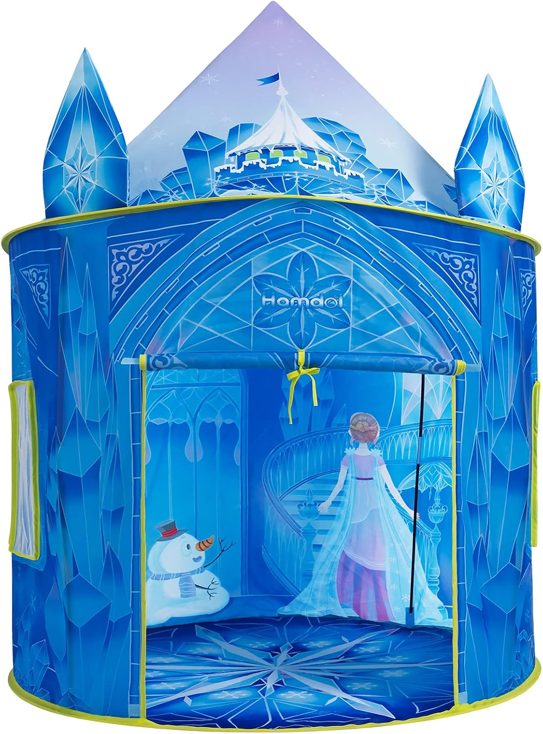 Tienda de campaña de princesa para niñas, juguete congelado, castillo de hielo, casa de juegos para interiores y exteriores, tienda de campaña imaginativa con bolsa de transporte, regalo perfecto de Pascua, cumpleaños y San Valentín para niñas de 2 a 8