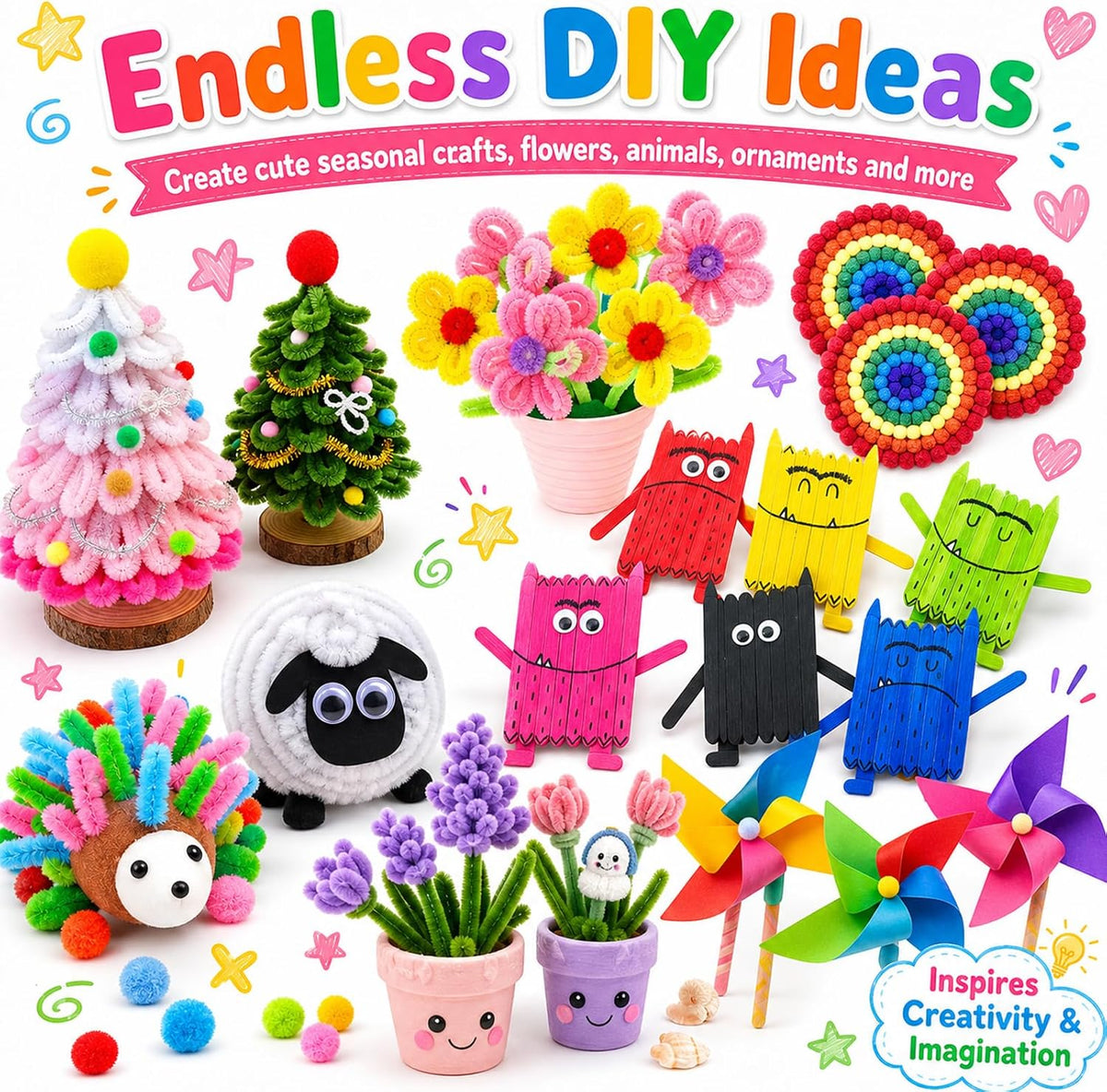 Suministros de artes y manualidades para niños - Kits de manualidades para