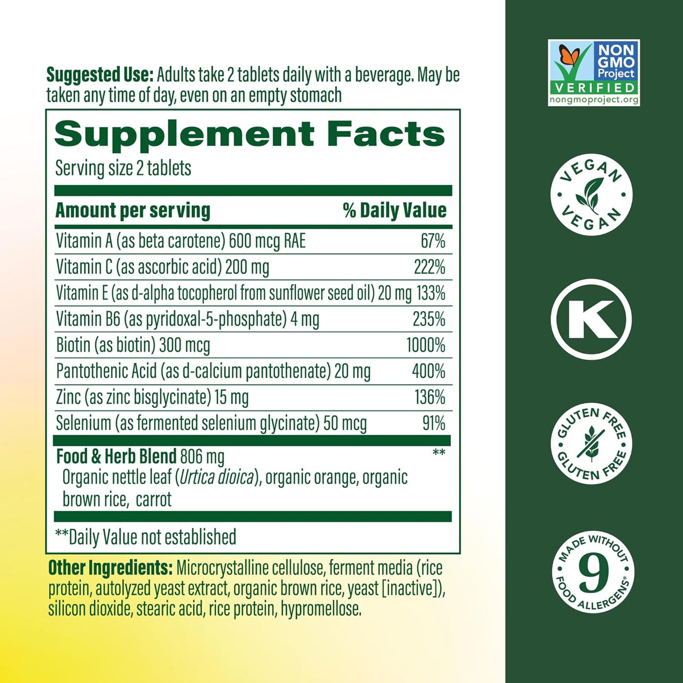 MegaFood Piel, Uñas y Cabello 2 - Vitaminas para Mujeres y Hombres...