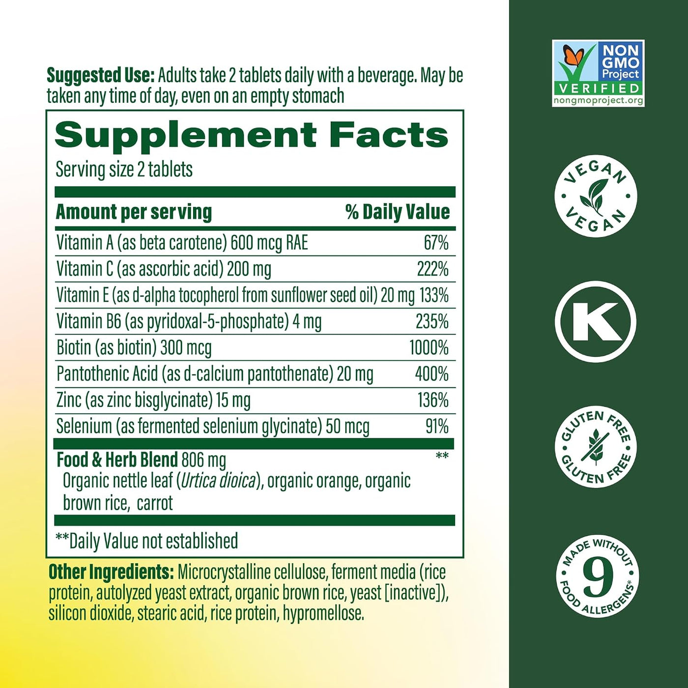 MegaFood Piel, Uñas y Cabello 2 - Vitaminas Para Mujeres y Hombres...