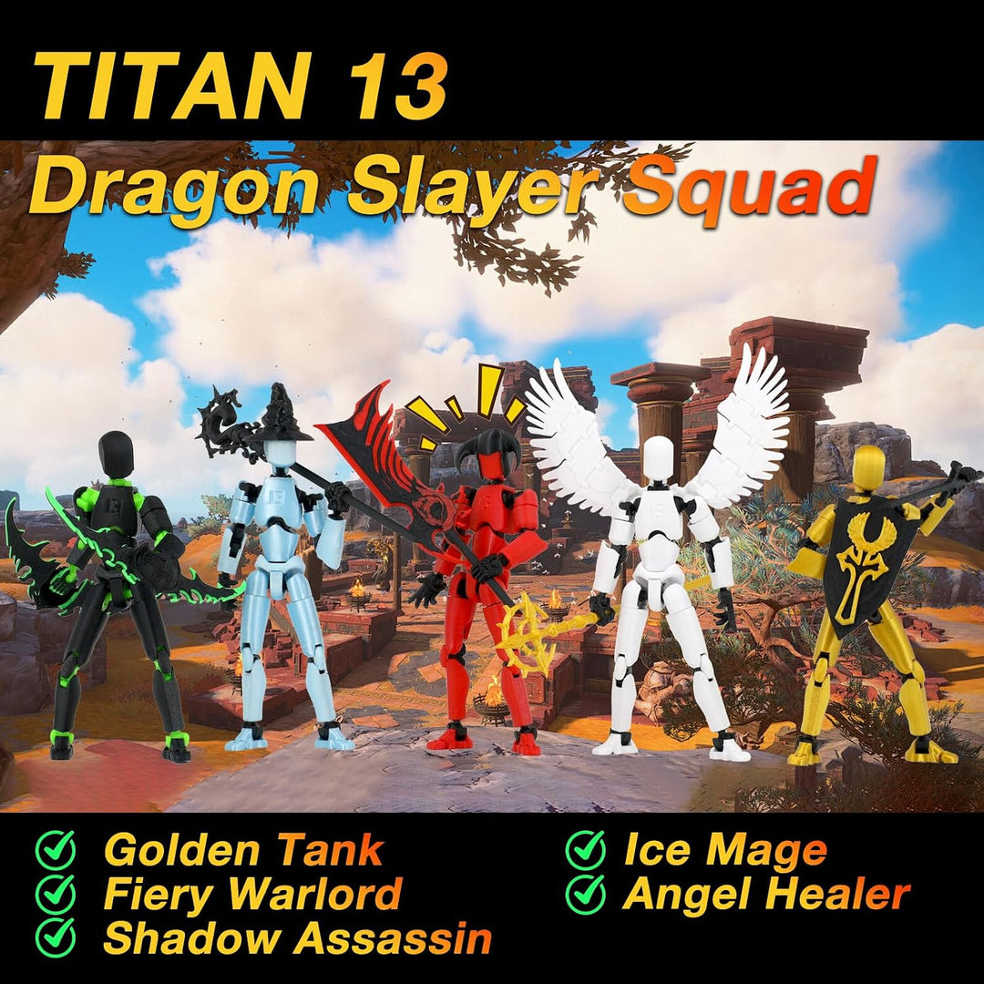 Qoopower T13 Titan 13 Figura de acción ensamblada completa, paquete...