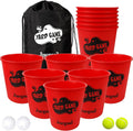 Juegoal Juego Gigante de Yard Pong al Aire Libre Set de Lanzamiento para Playa, Camping, Césped y Patio Trasero