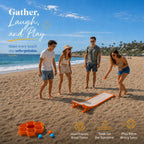 Flying Toss Ball - Juego de playa multimodo para familiares y amigos, niños y adultos, patio trasero, playa, césped y diversión de fiesta de campamento