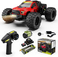 1/14 Coches RC sin escobillas, Camión monstruo, Camión RC, +50 MPH, 4WD, Impermeable, Rojo, Edades 8+