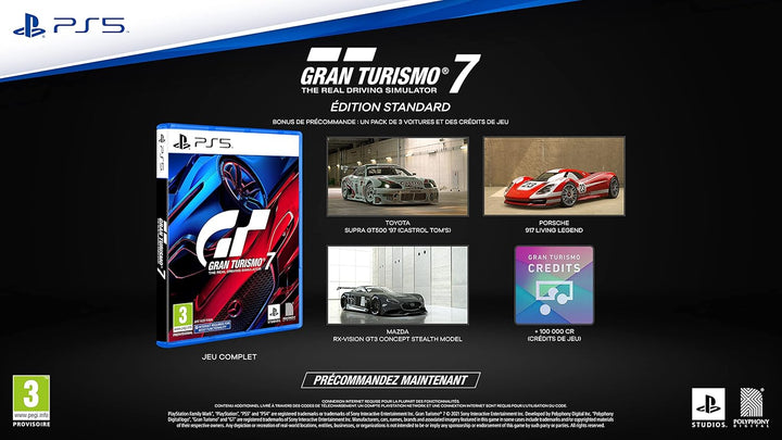 Sony Gran Turismo 7 PS5, Black