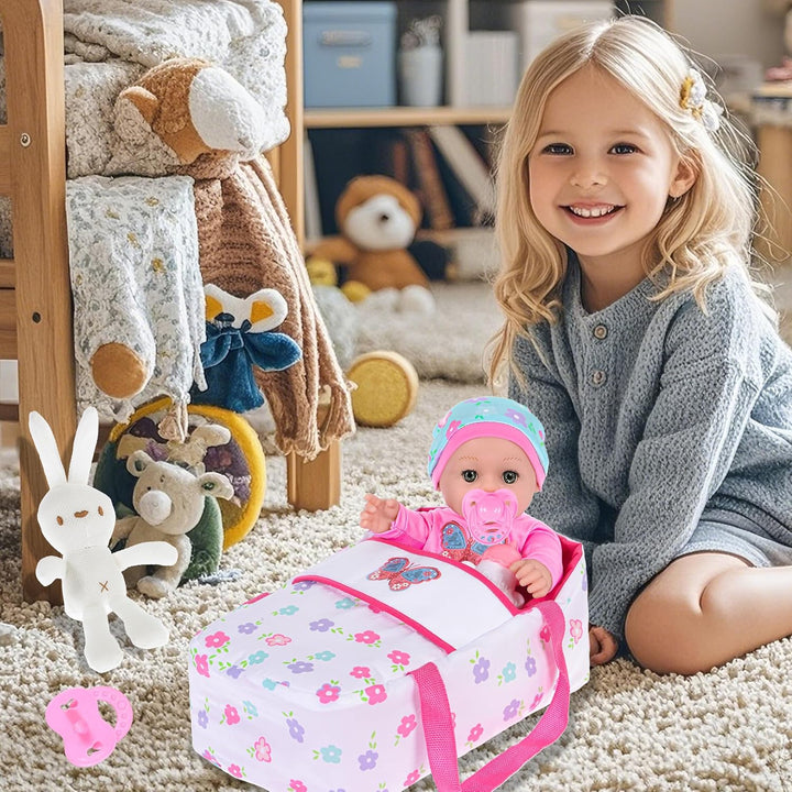ebuddy Muñeca de bebé de 12 pulgadas y accesorios, muñecas de bebé...