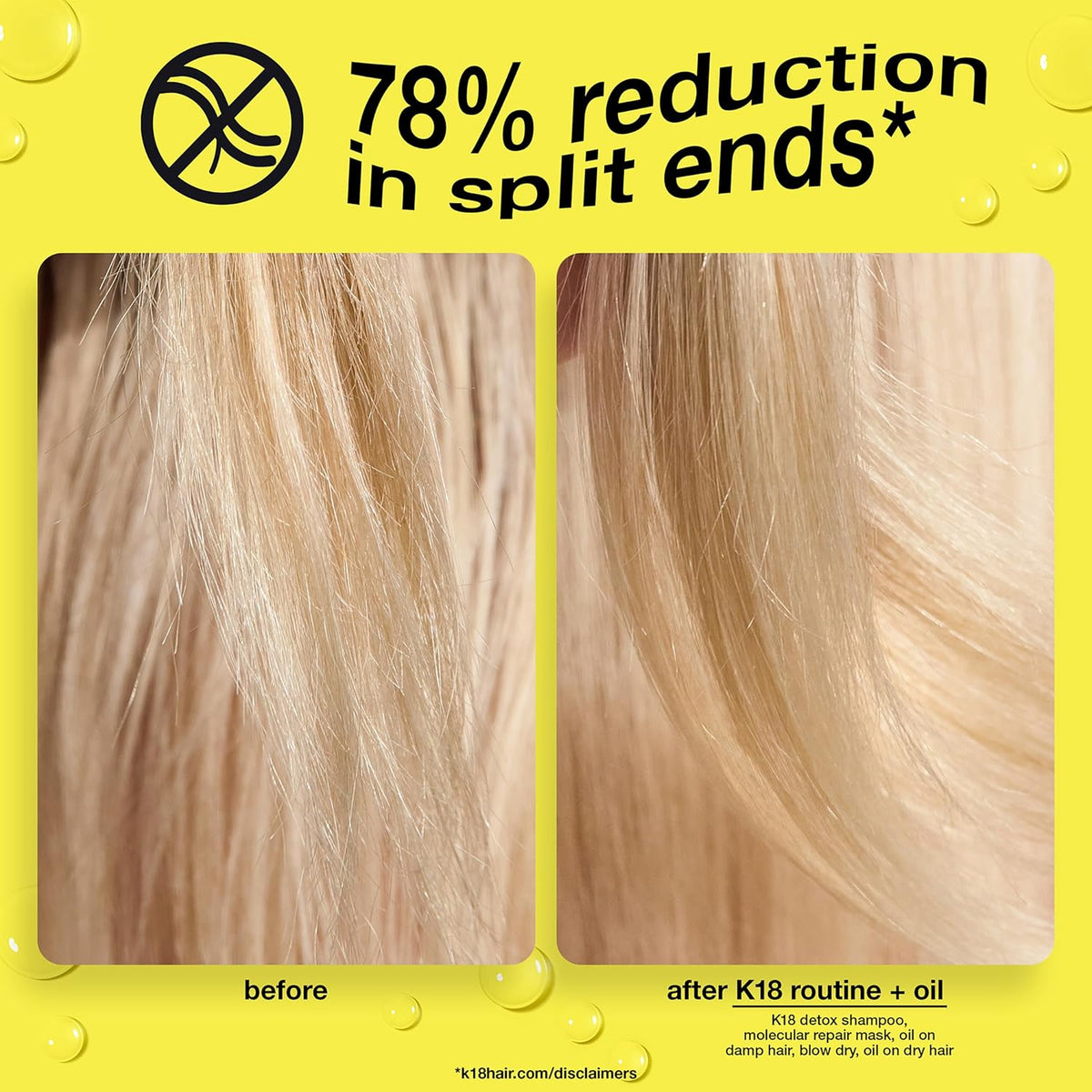 K18 Molecular Repair Hair Oil, Weightless Oil for Stronger, Healthi...