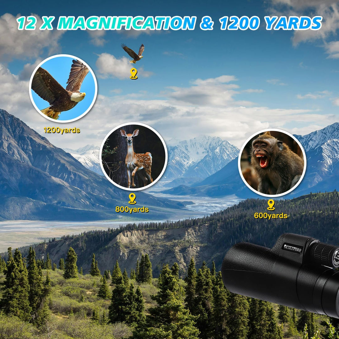 OEXLUFORD Monocular de 80 x 100 para adultos Telescopio