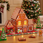 Kit de casa de pan de jengibre, azulejos magnéticos para niños de 4 a 8