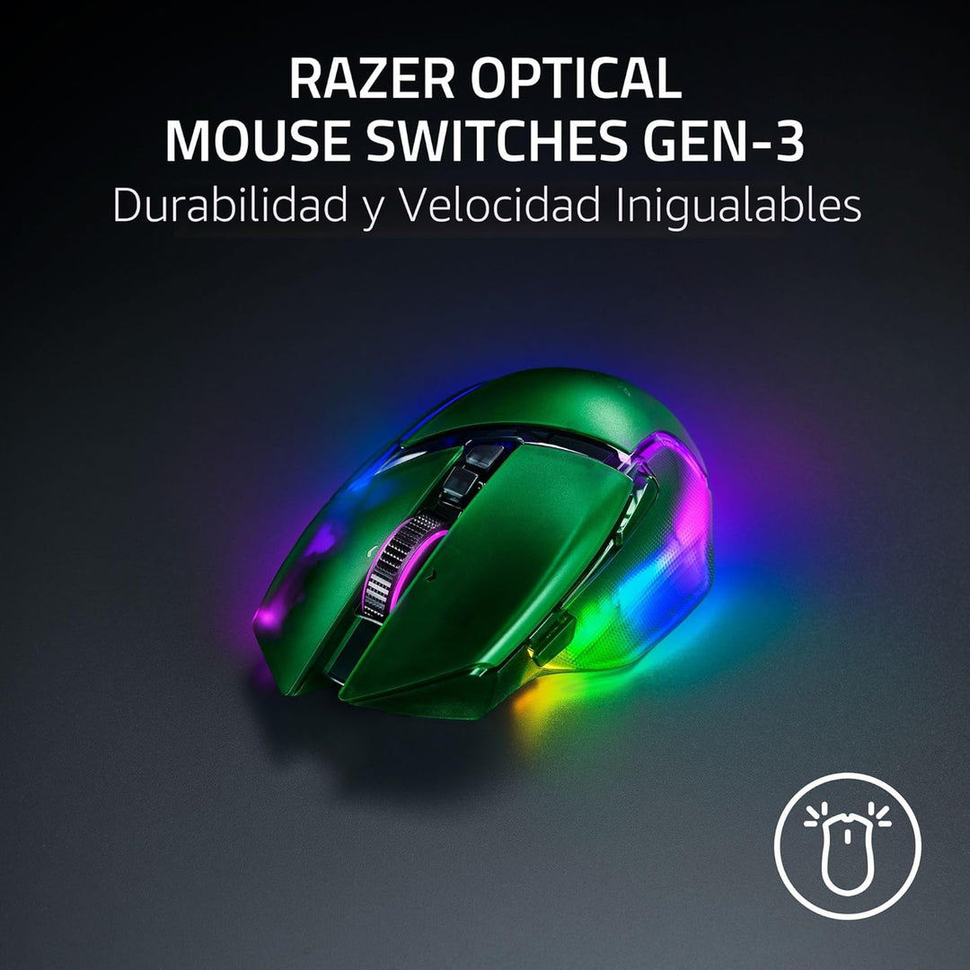 Razer Basilisk V3 Pro 35K Mouse inalámbrico para gaming: rueda incl...