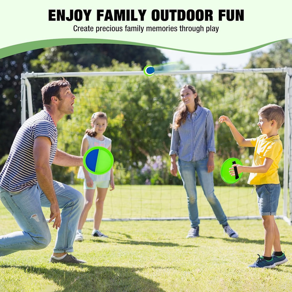 Juego de pelota adhesiva para lanzar y atrapar, juguetes al aire libre para