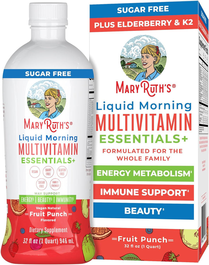 MaryRuth Organics Liquid Morning Multivitamin Essentials+ Vitamina...
