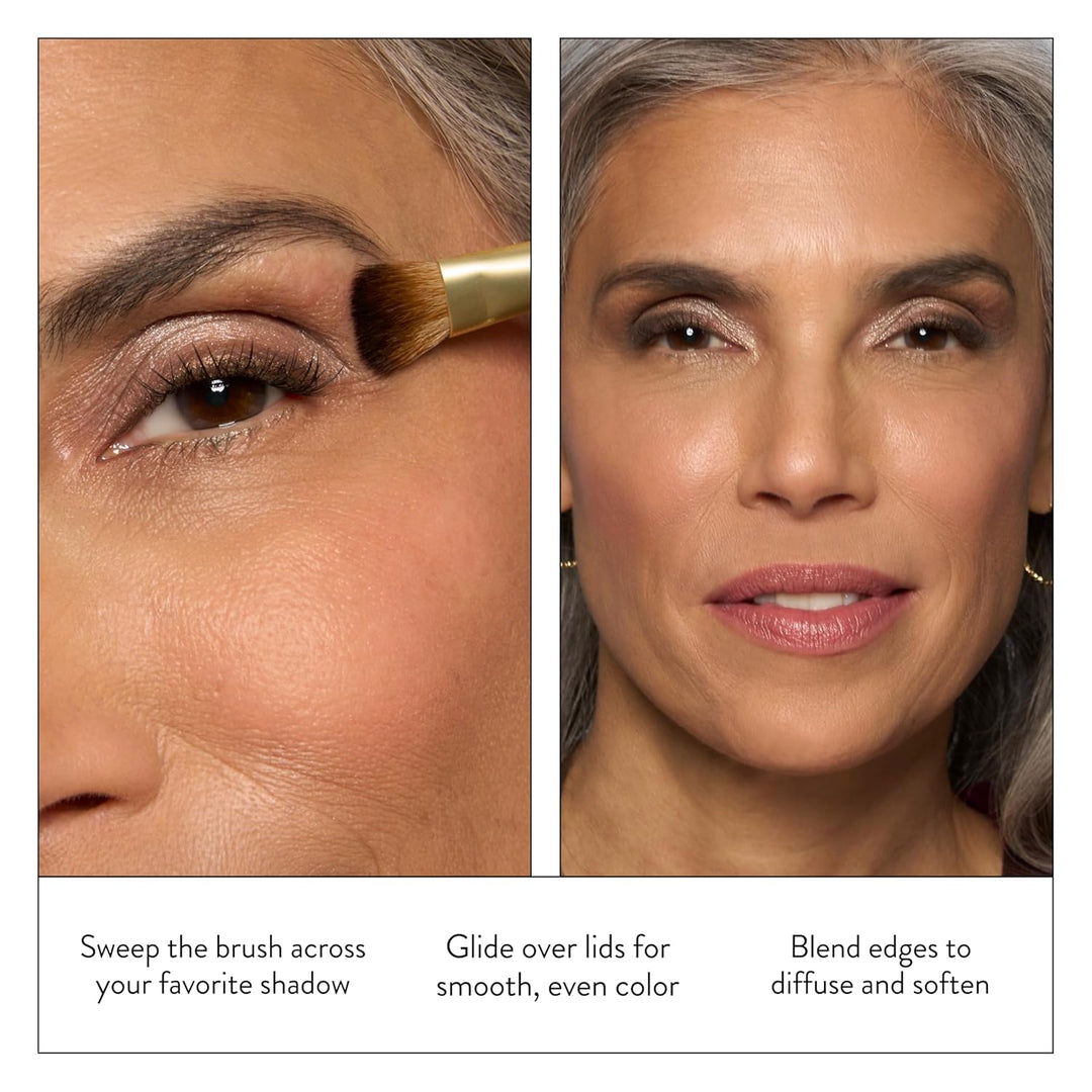 LAURA GELLER - Brocha de sombra de ojos completa, brocha cónica par...