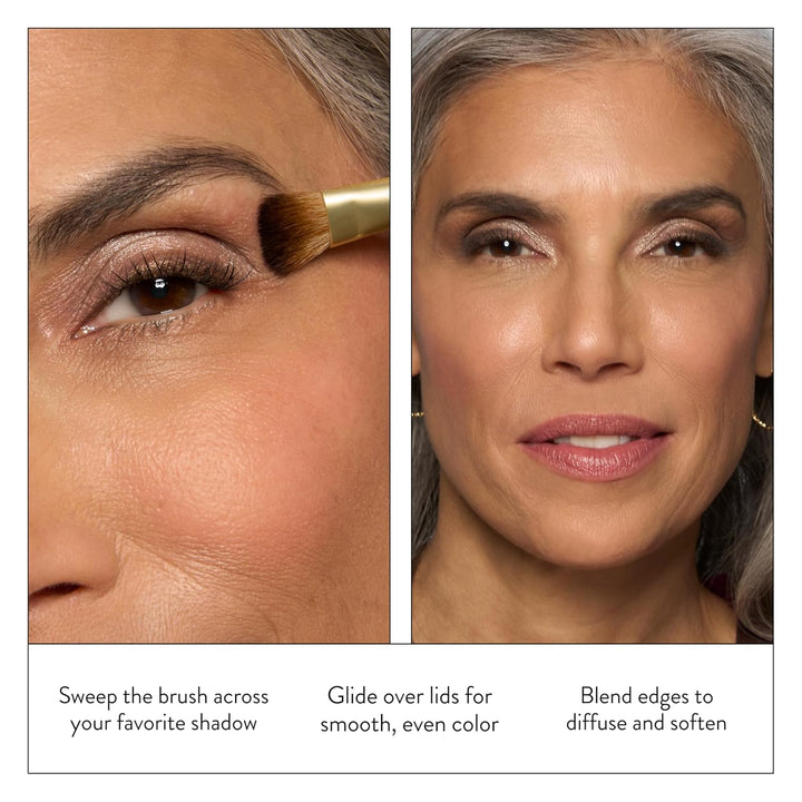 LAURA GELLER - Brocha de sombra de ojos completa, brocha cónica par...