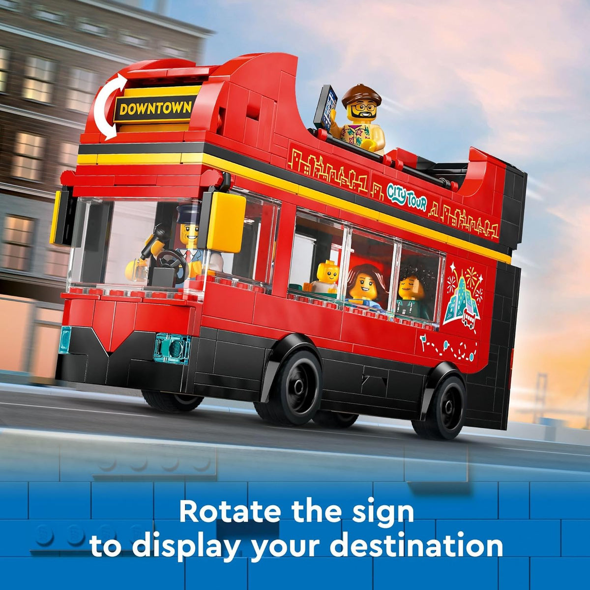LEGO City Red - Juego de vehículos de juguete de autobús