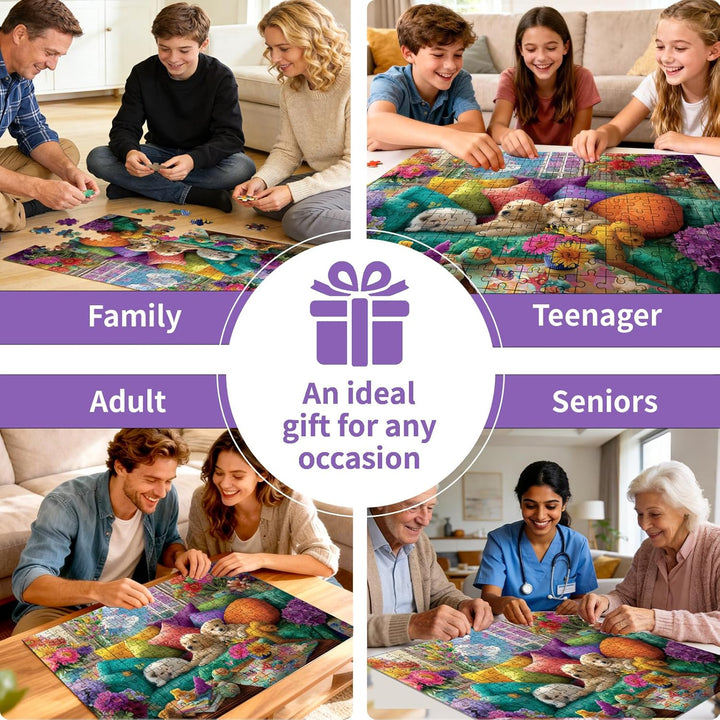 500 Piece Puzzle for Adults Sofa Dog Jigsaw Puzzle 500