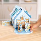 Melissa & Doug Winter Frost - Juego de casa de jengibre de madera para niños y niñas mayores de 3 años