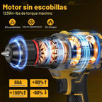 Juego de martillo eléctrico inalámbrico sin escobillas de