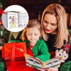 BenLouis 24 mini libros de actividades de Navidad con 24 lápices de colores para niños de 4 a 8 a 16 años, recuerdos de fiesta de Navidad a granel, diferentes juegos cerebrales para el aula, viajes