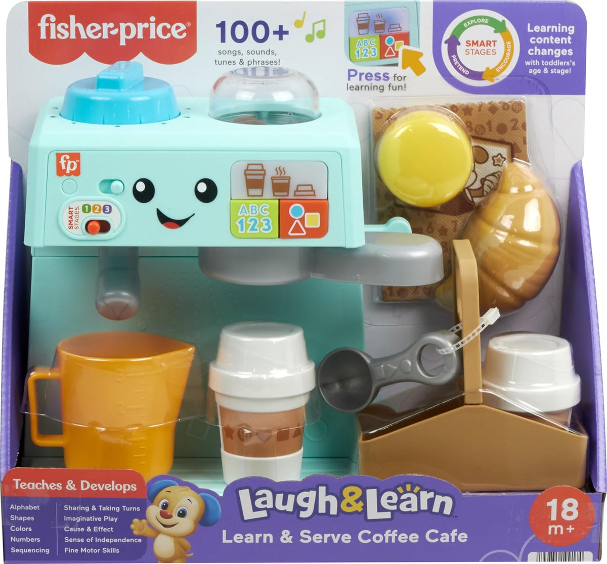 Fisher-Price Learn & Serve Coffee Café Juguete para niños pequeños