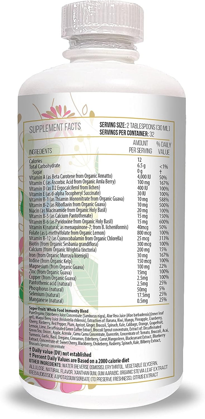 Actif Soporte líquido bariátrico orgánico con más de 25 vitaminas y...