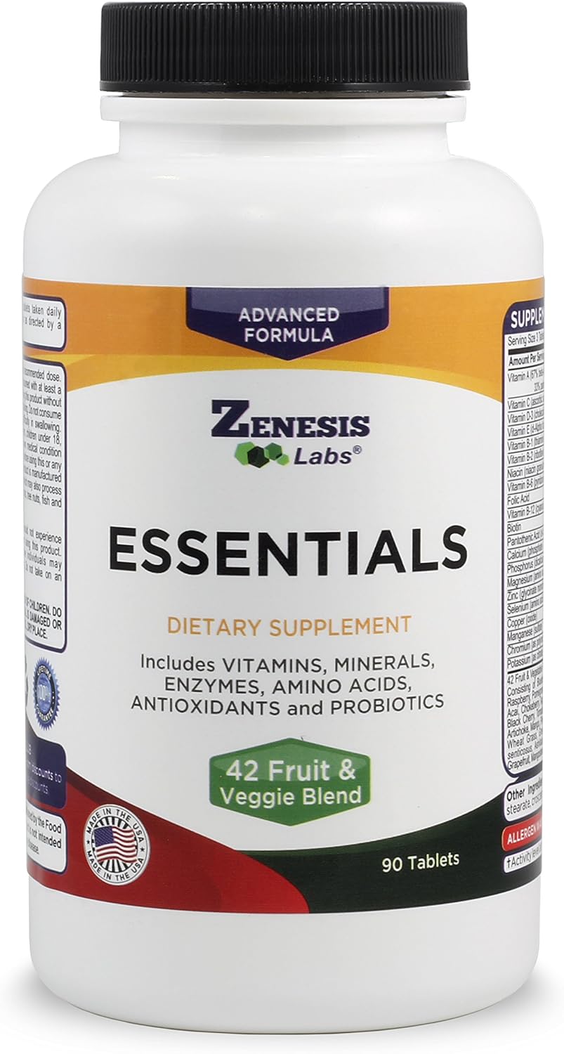 Zenesis Labs Essentials, una multivitamina natural y rica en nutrie...
