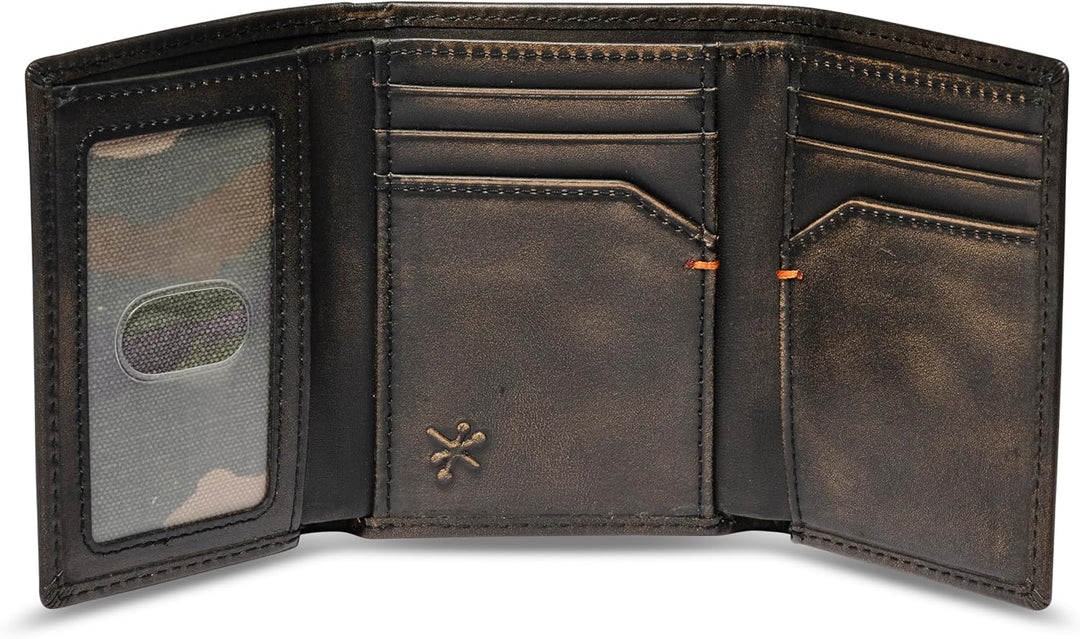 House of Jack Co. Cartera de triple pliegue | Cartera de cuero para...