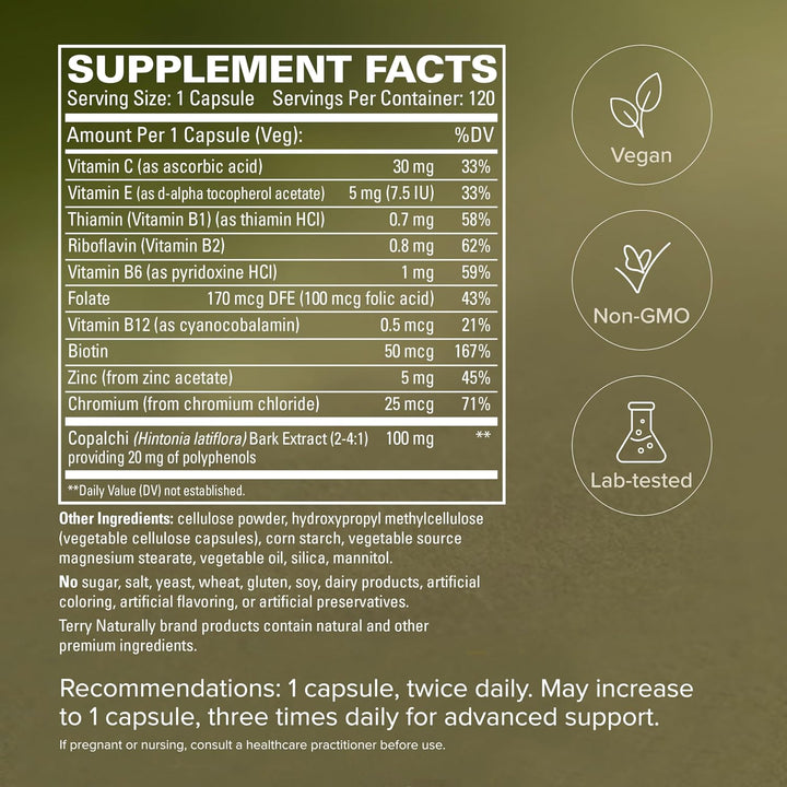 Terry Naturally Sucontral D - Suplemento de complejo B y folato - A...