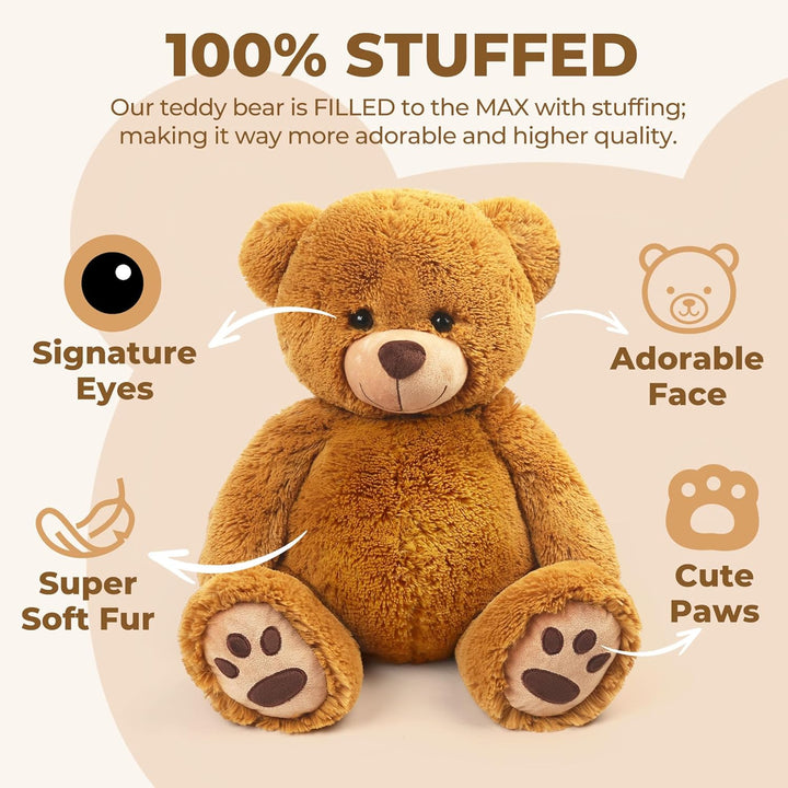LotFancy - Oso de peluche de 20.0 pulgadas, oso de peluche suave, p...