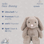 MON AMI Coco Bunny - Conejo de peluche de 13 pulgadas, conejo de Pascua