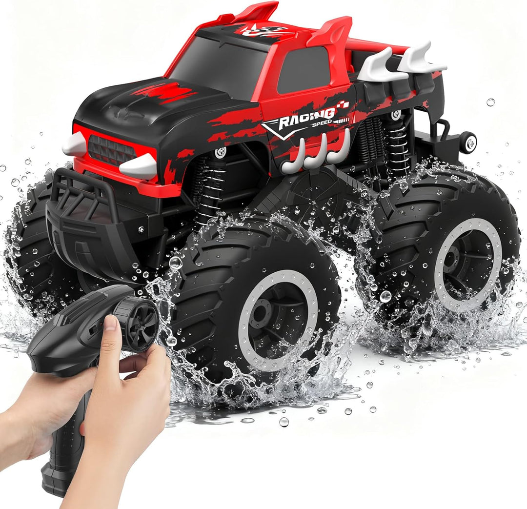 HOMETALL Auto de Control Remoto Anfibio Monster Truck Toys \u2013 C...
