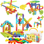 PicassoTiles 100 piezas STEM - Juego de construcción de tubos
