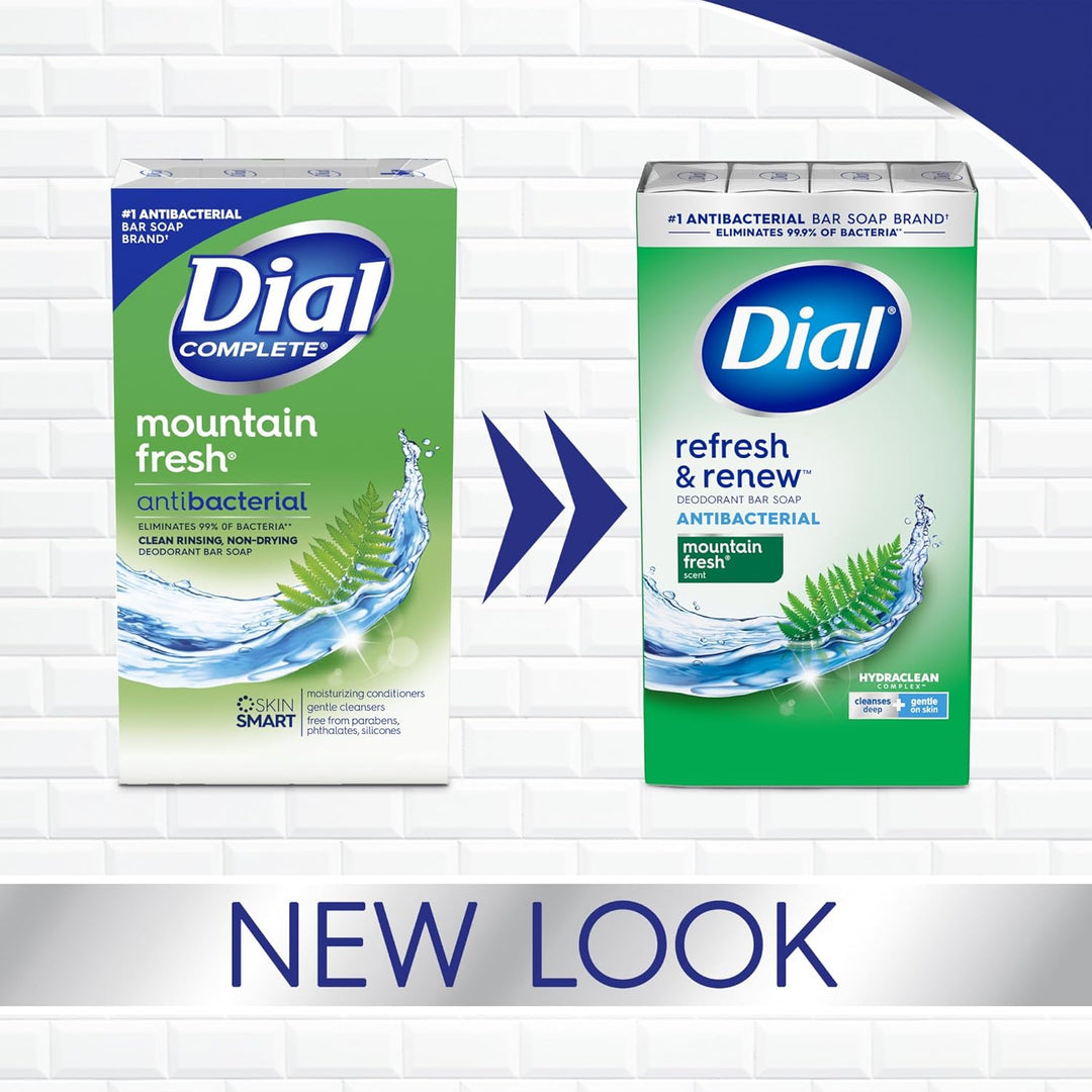Dial Jabón Antibacteriano en Barra, Refrescar y Renovar, Fresco de...