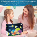 sdaymol Kit de cultivo de cristal para niños, 4 colores de erizo para crecer rápidamente (24 horas), experimentos científicos y juguetes educativos, kits de ciencia para niños de 8 a 12 años, regalos