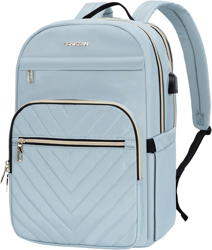 VANKEAN Mochila para laptop de 15.6 pulgadas para mujer, bolsa de t...