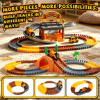 EagleStone Juego de 226 pistas de carreras de construcción, garaje de