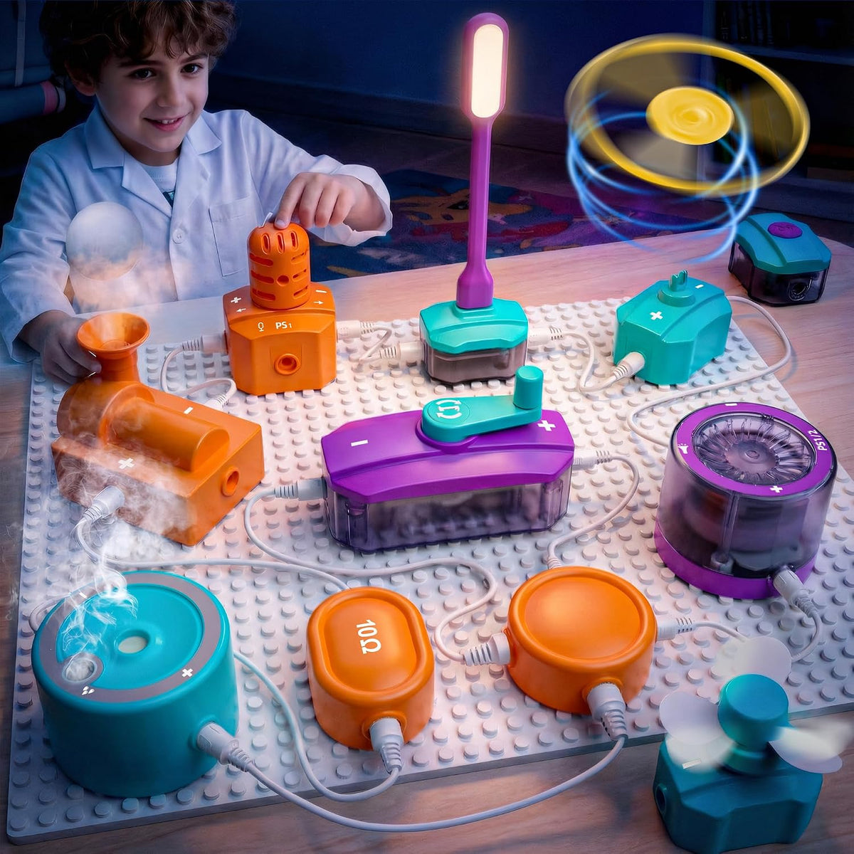 Kits de Ciencia para Niños de 5-7 y 8-12 años, Más de 450 Proyectos, 45 Piezas de Circuito