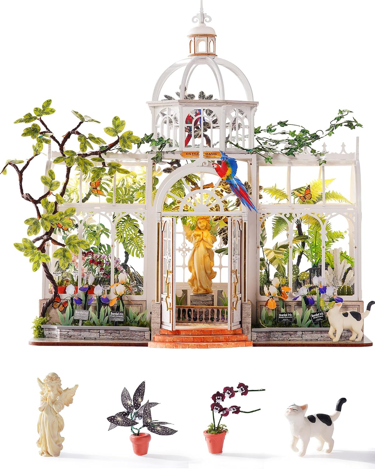 Rolife Kits de invernadero miniatura DIY para adultos - Oasis de Oxígeno