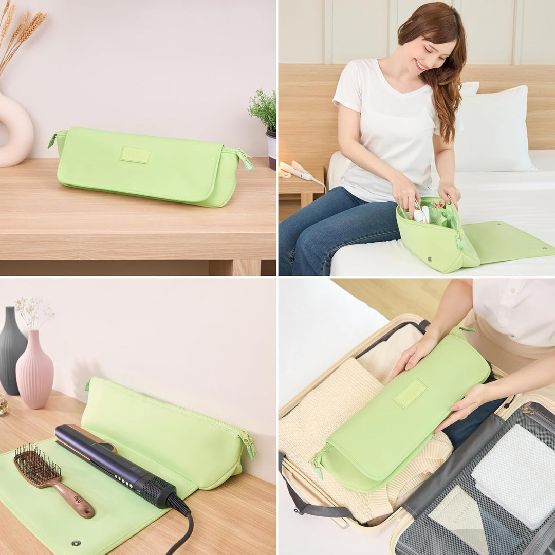 BAREFOOT CARIBOU Bolsa de viaje para herramientas para el cabello y...